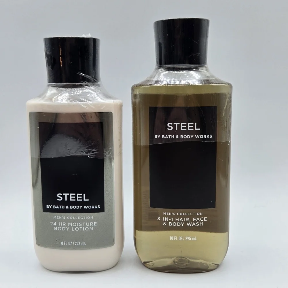 Bath & Body Works Steel Mens Collection Bundle